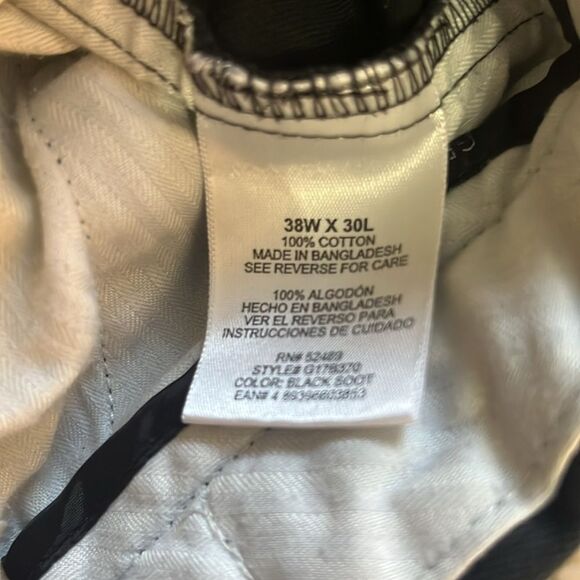 George Black Wrinkle Resistant Pleated Front Men Chino Pants 38x30 Bundle 3 - Picture 5 of 7